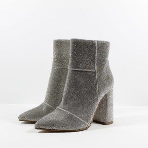 Steve Madden Silver Heeled Boots